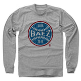 Mens Long Sleeve Heather Gray